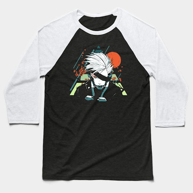 Zandatsu Raiden Metal Gear Baseball T-Shirt by Kaniart